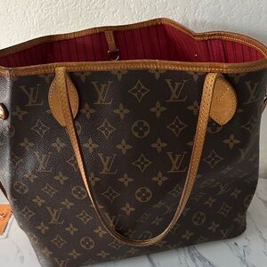 Louis Vuitton Brown and Tan Monogram Tote